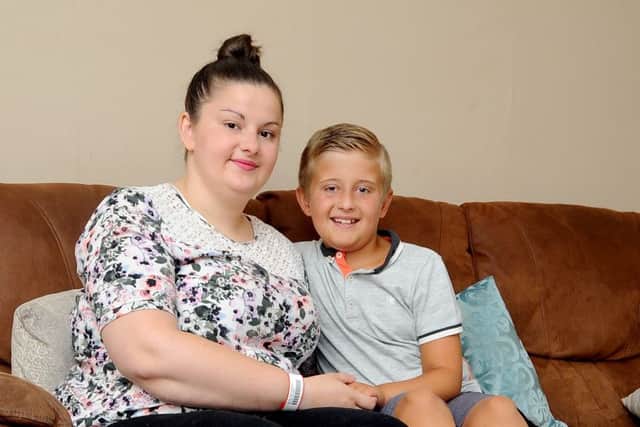 Lizzy Georgeson and her nephew Lewis Buntain.
Picture: James Hardisty