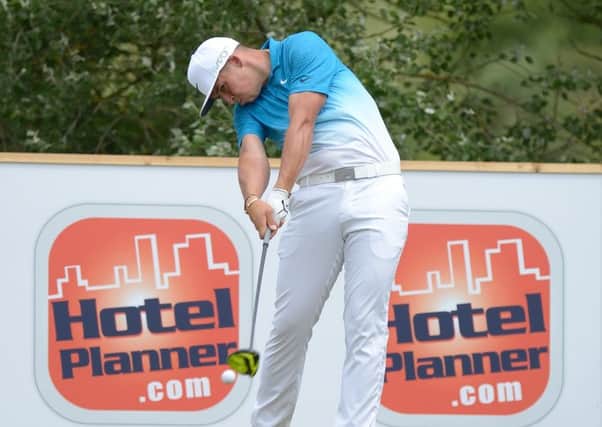 Marcus Armitage leads after the first round of the Clipper Logistics Players Championship (Picture: Frank Coppi/ HotelPlanner.com PGA EuroPro Tour).