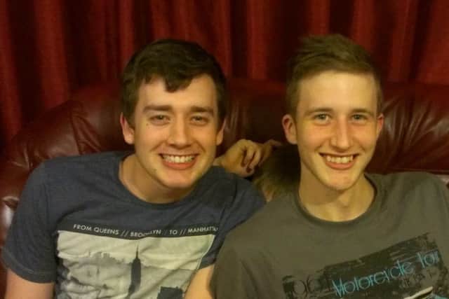 Robert Parsons (left) with brother Simon Parsons who died after a motorbiek crash