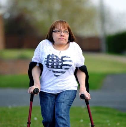 Angela Paton from Kippax, near Leeds, who has Morquio Syndrome.