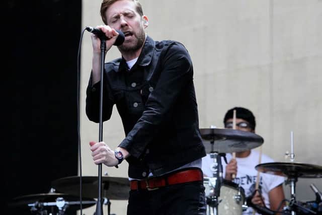 Ricky Wilson performing with the Kaiser Chiefs. Picture by David Wood.