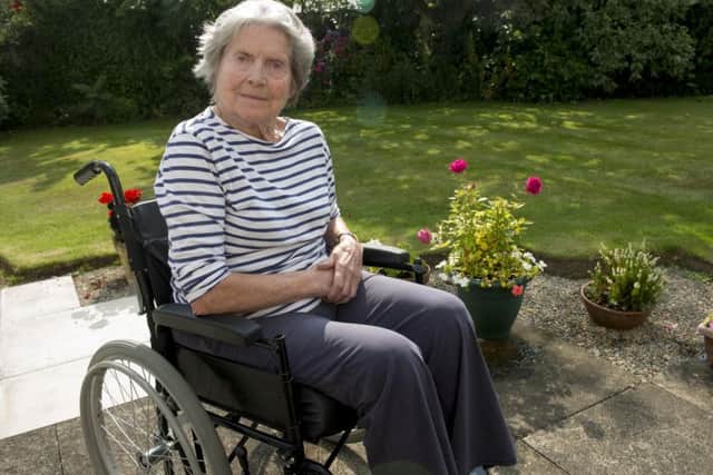 Gudrun Hopper, 91, at her home in Far Headingley. Picture by Mark Bickerdike.