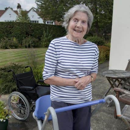 Gudrun Hopper, 91, at her home in Far Headingley. Picture by Mark Bickerdike.