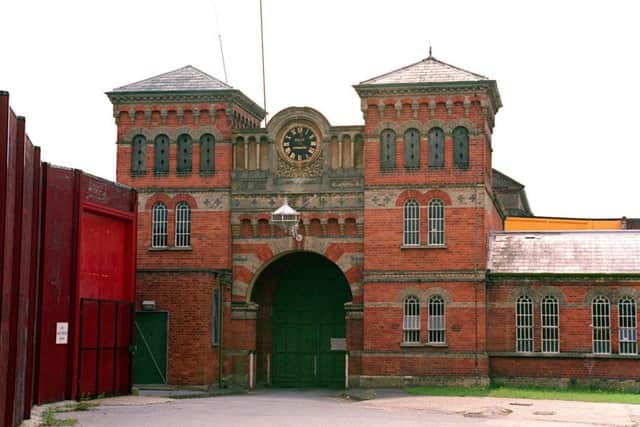 The entrance to Broadmoor Hospital in Berkshire.