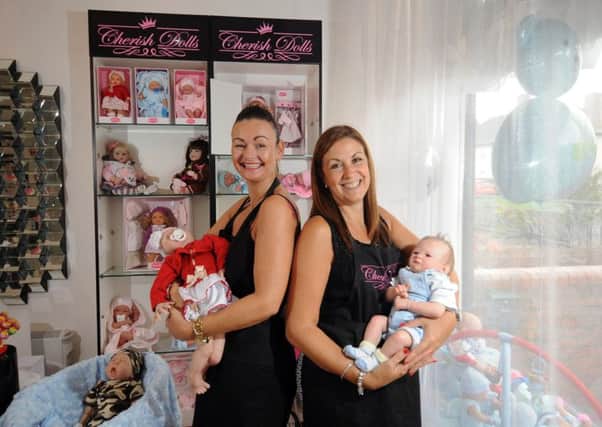Lisa Clark (left) and Sheree High in their Cherish Dolls shop in Halton. Picture by Simon Hulme