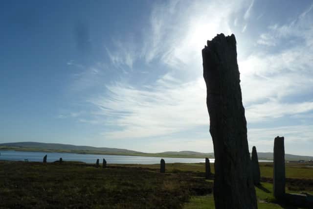 The Ring of Brodgar on Stenness in Orkney.