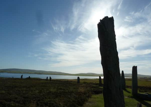 The Ring of Brodgar on Stenness in Orkney.