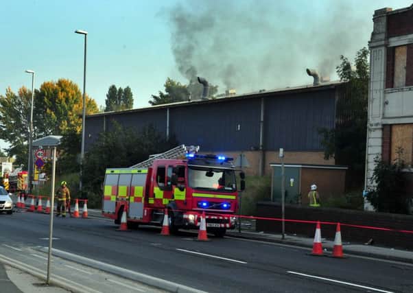Firefighters deal with a blaze in Armley. Pictures: Tony Johnson.