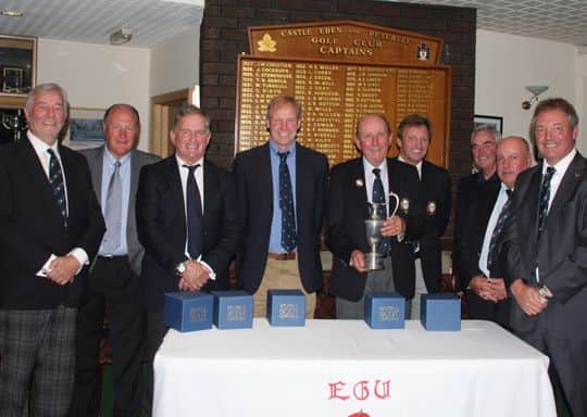 Yorkshire men's seniors team pictured at Castle Eden after qualifying for the County Championships.