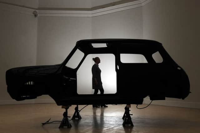 The Kipper and the Corpse, a 1275 GT Mini by artist, Stuart Whipps  Picture by Simon Hulme
