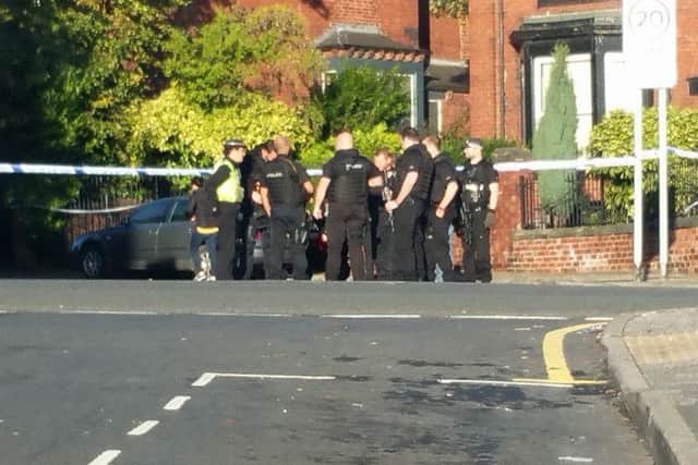 Armed police at Middleton Crescent.