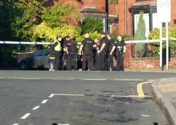 Armed police at Middleton Crescent.