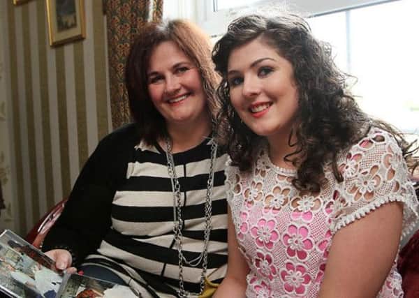 Amy Patterson with her mum Hazel.