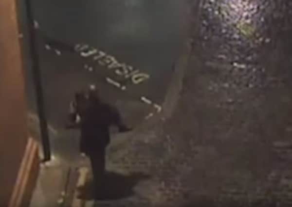 CCTV shows the victim being carried through Leeds