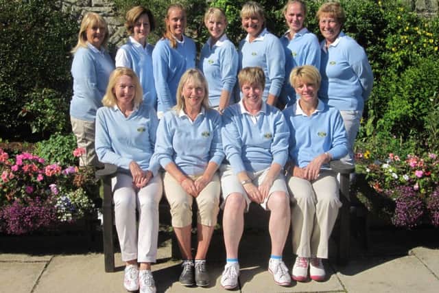 Moortown GC's title-winning ladies' scratch team.