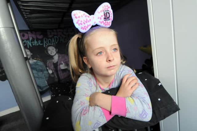 Lacey Yorston fell asleep during the One Direction concert at Newcastle's Metro Radio Arena.