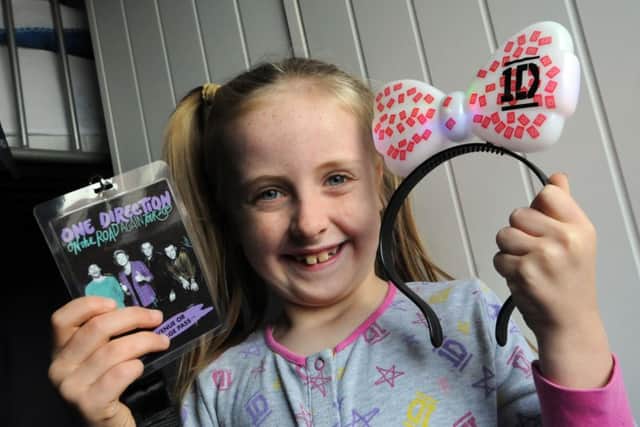 Lacey Yorston was over the moon after we arranged tickets for One Directions second Newcastle gig after she slept through the first one.