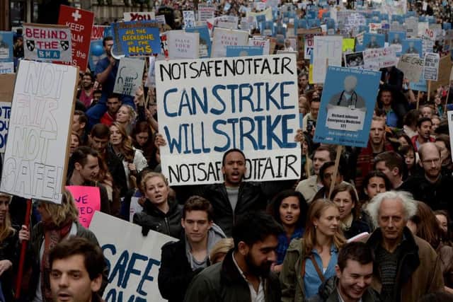 Politician Jeremy Hunt says new contracts will give junior doctors a nine per cent pay rise  yet they have voted to go on strike. See letter