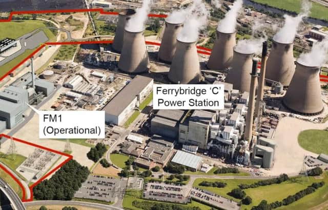 An artist's impression of how the new multifuel energy plant at Ferrybridge will look.