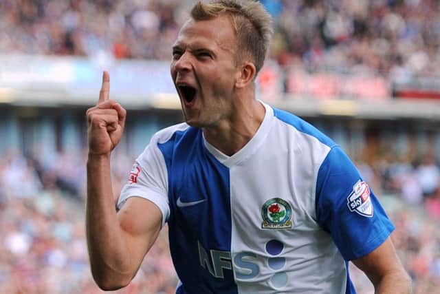 Blackburn Rovers' Jordan Rhodes is favourite to score first at Elland Road tonight. (Picture: Clint Hughes/PA Wire).