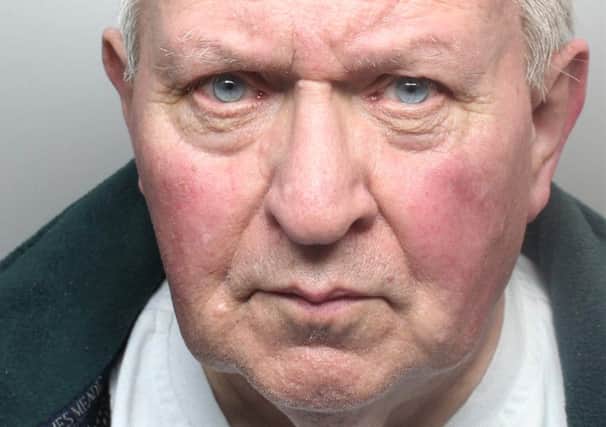Seymour Stephenson-Dall, aged 73.
Jailed for two years, eight months, at Leeds Crown Court today for historic sexual abuse of pupils while he was a teacher at Eastmoor Remand School in Leeds in the early 1970s.