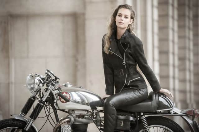 Katana check wool jacket, £369, from the Black Streak collection by Barbour International
