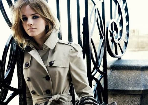 Harry Potter actress Emma Watson models Burberry
