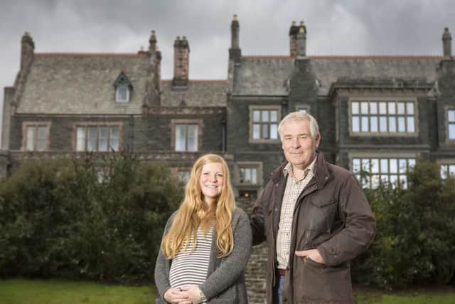David Seymour  with his daughter Jenny, who now takes care of the daily running of the estate. 
Photo: Andrew McCaren/AM images