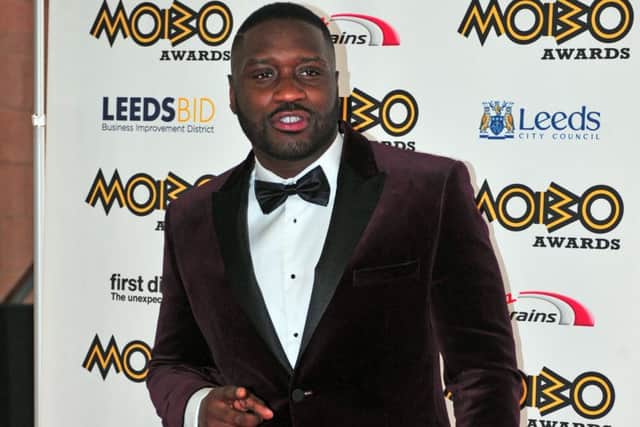 Lethal Bizzle at the MOBO Awards in Leeds tonight.