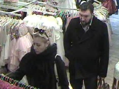 Police in Wakefield  want to speak to this man and woman in connection with the theft of bank cards from supermarket shoppers