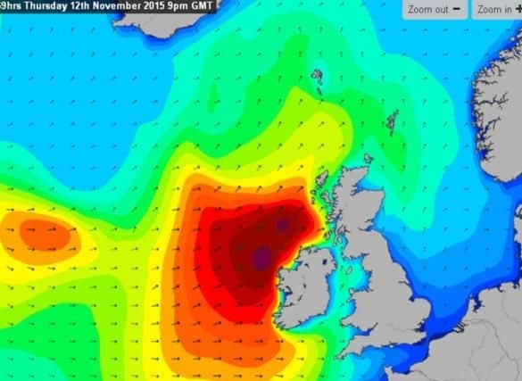 Storm Abigail will lash the UK with 80mph winds