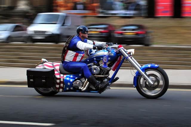 Pedro Machado driving through Leeds. Picture by Tony Johnson.
