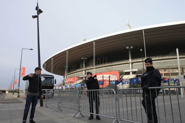Police activity by the Stade de France stadium in Paris. PIC: PA