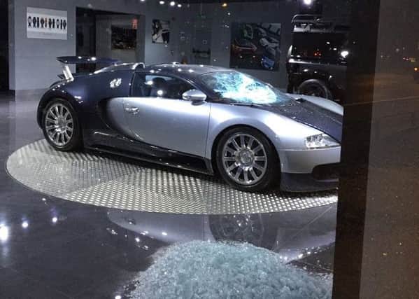 The £900,000 Bugatti Veyron was attacked with a metal bar. Pictures: Lewis Skene