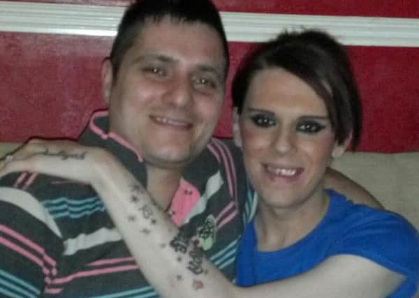 Vicky Thompson, 21 with boyfriend Robert Steele. Picture: Ross Parry Agency