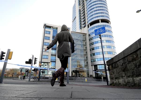 Bridgewater Place,  in Leeds City Centre, was closed earlier this year because of high winds.