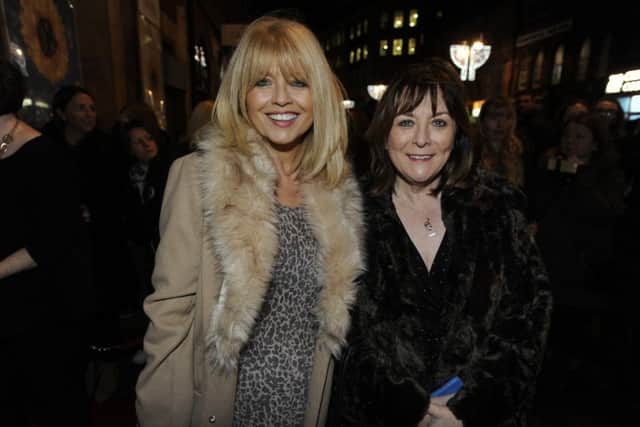 Christine Talbot and Sheron Boyle at the press night performance of 'The Girls' at the Grand Theatre, Leeds.  Picture by Bruce Rollinson