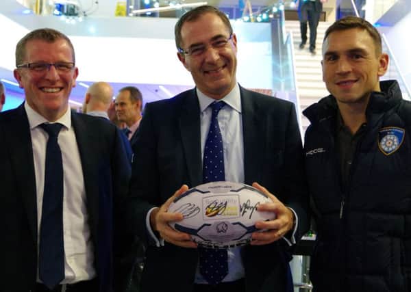 Chris Hearld, Simon Collins and Kevin Sinfield