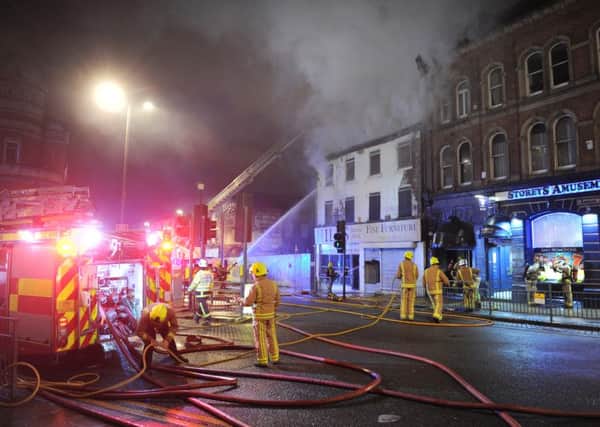 Dozens of firefighters were involved at the height of the incident