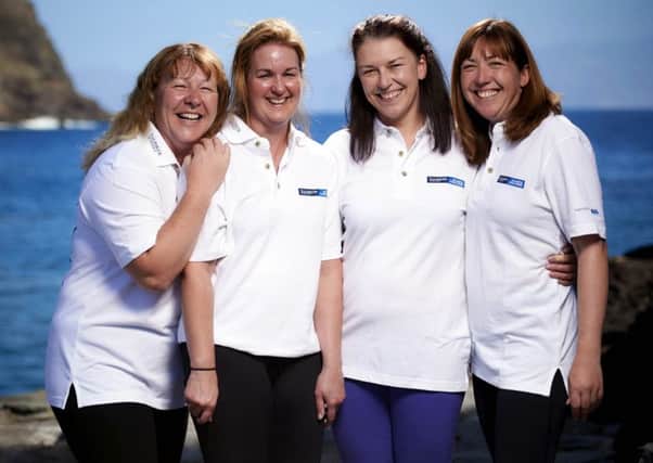 Yorkshire Rows are, left to right, Janette Benaddi, Helen Butters, Francis Davies and Niki Doeg.