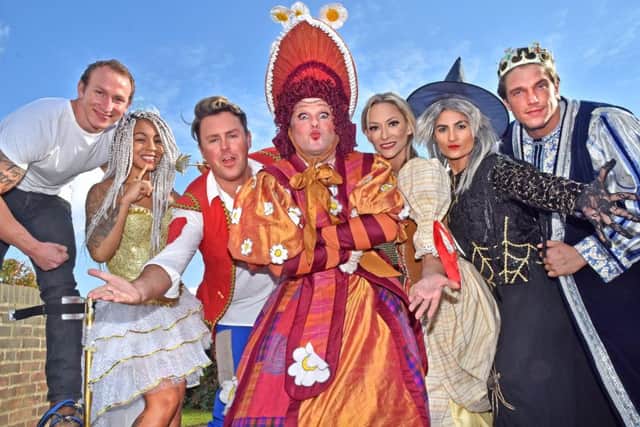 The cast of Jack and the Beanstalk at York Grand Opera House. Picture: David Harrison