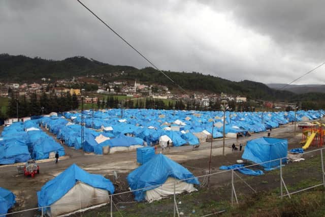 One of two Syrian refugee camps in Yayladagi, Turkey.