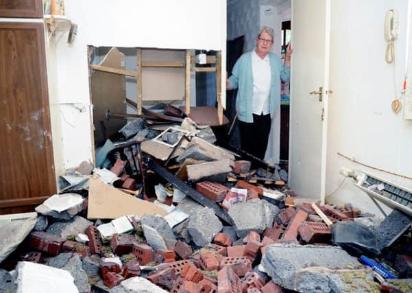 Daniel Mitchell's car ploughed into the house of 82-year-old Philomena O'Brien in Leeds
