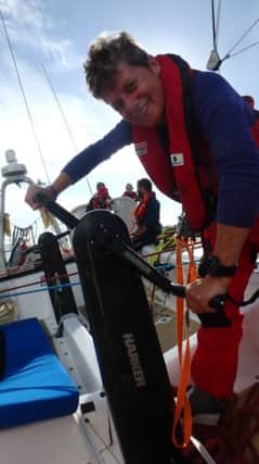 Sue Ball, of Harrogate, on the South Africa to Australia leg of the Clipper Round the World yacht race