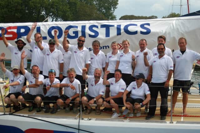 Sue Ball's 

PSP Logistics team after arriving in Sydney.
Picture:  Paul Hankey/Clipper Race