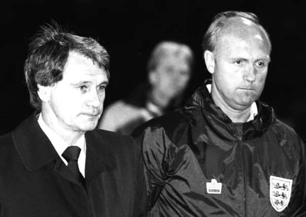 Coach Don Howe, right, pictured with England manager Bobby Robson in 1983.