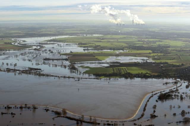 Floodwater covers land around Cawood, North Yorkshire after the River Ouse burst its banks. Joe Giddens/PA Wire