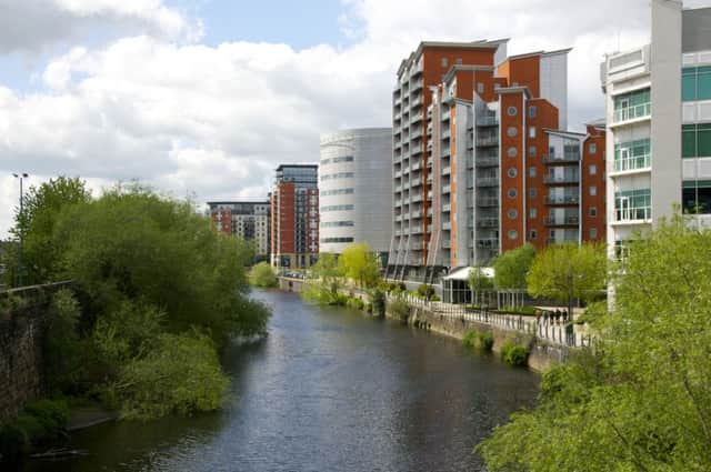 The man is thought to have fallen into the River Aire while climbing over a bridge