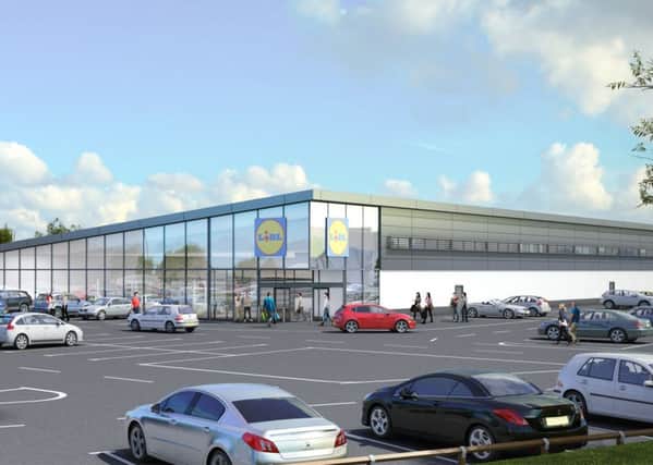 VISION: A computer-generated image of the new Lidl store.