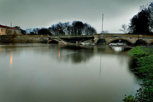 The bridge over the River Wharfe in Tadcaster on January 7